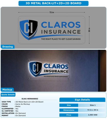 CUSTOM MOCKUP SIGN FOR Elias Hernandez