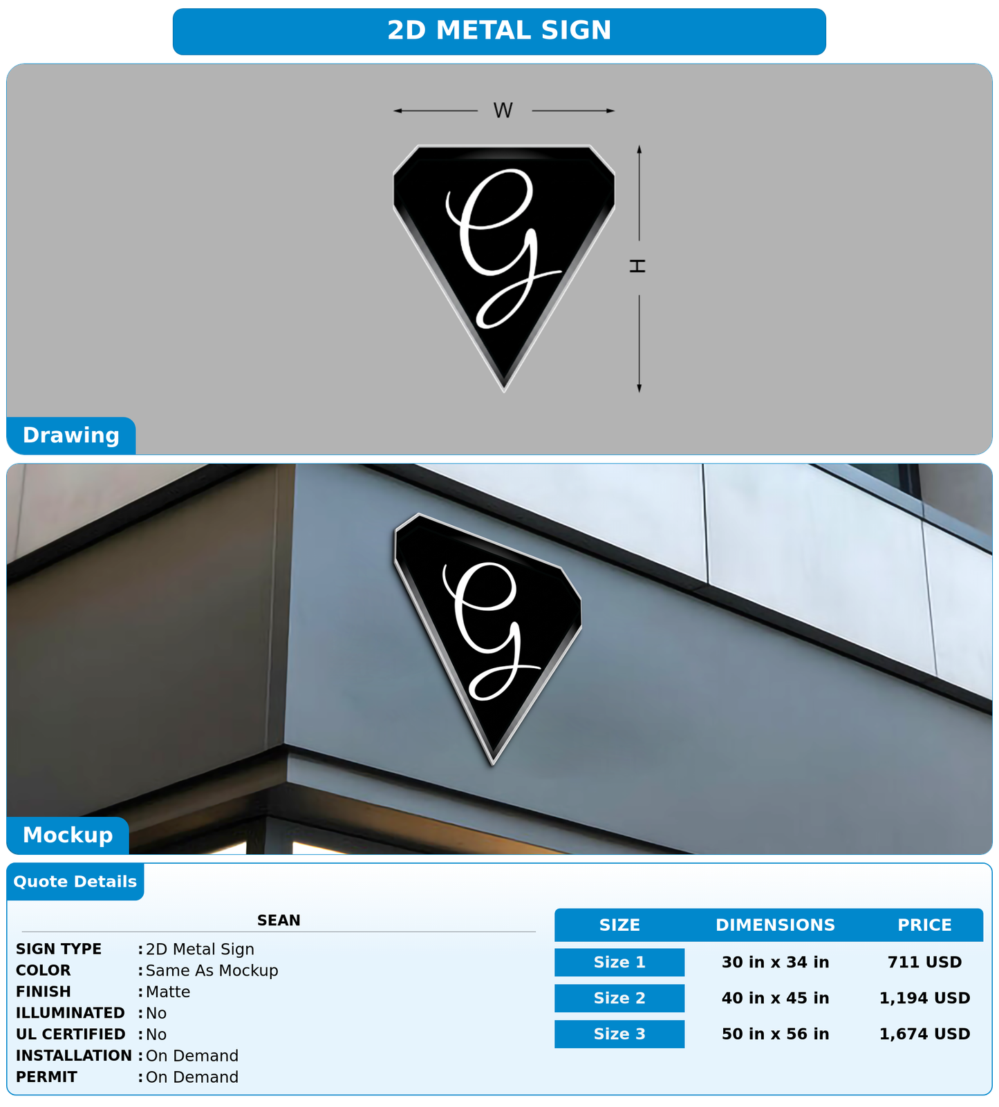 CUSTOM MOCKUP SIGN FOR Sean