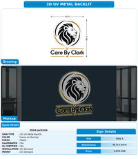 CUSTOM MOCKUP SIGN FOR Eddie Jackson