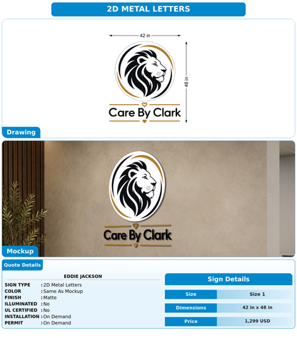 CUSTOM MOCKUP SIGN FOR Eddie Jackson