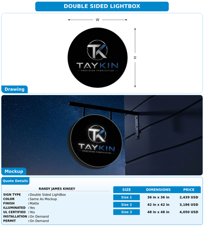 CUSTOM MOCKUP SIGN FOR Randy James Kinsey