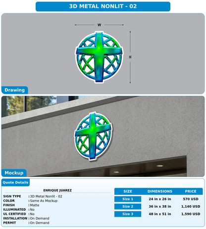 CUSTOM MOCKUP SIGN FOR Enrique Juarez