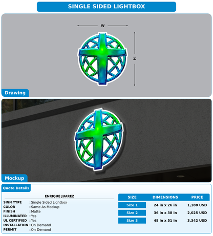 CUSTOM MOCKUP SIGN FOR Enrique Juarez