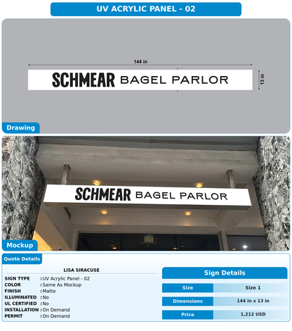 CUSTOM MOCKUP SIGN FOR Lisa Siracuse