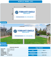 CUSTOM MOCKUP SIGN FOR Monleudy Bracken