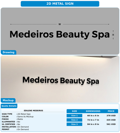 CUSTOM MOCKUP SIGN FOR Edilene Medeiros