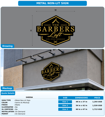 CUSTOM MOCKUP SIGN FOR Sheena