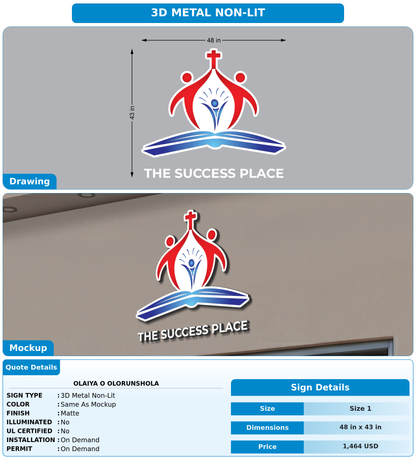CUSTOM MOCKUP SIGN FOR Olaiya O OLORUNSHOLA