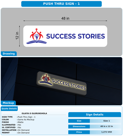 CUSTOM MOCKUP SIGN FOR Olaiya O OLORUNSHOLA