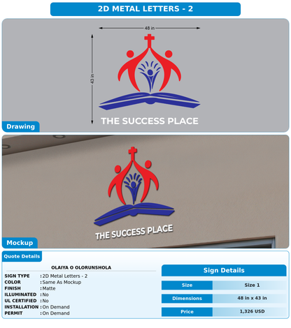 CUSTOM MOCKUP SIGN FOR Olaiya O OLORUNSHOLA