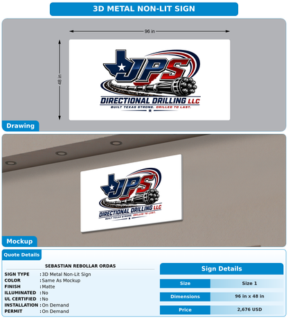 CUSTOM MOCKUP SIGN FOR Sebastian Rebollar Ordas