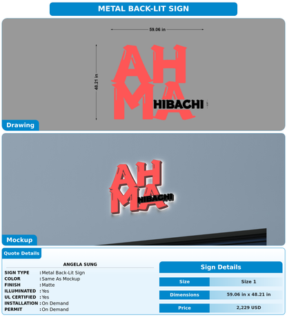 CUSTOM MOCKUP SIGN FOR Angela Sung