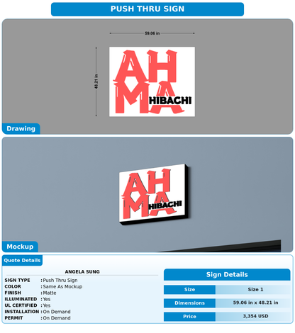 CUSTOM MOCKUP SIGN FOR Angela Sung