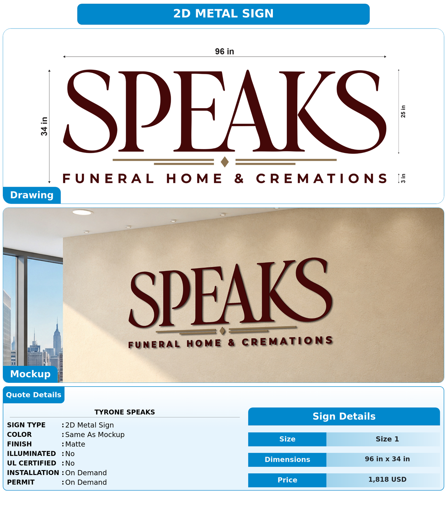 CUSTOM MOCKUP SIGN FOR Tyrone Speaks