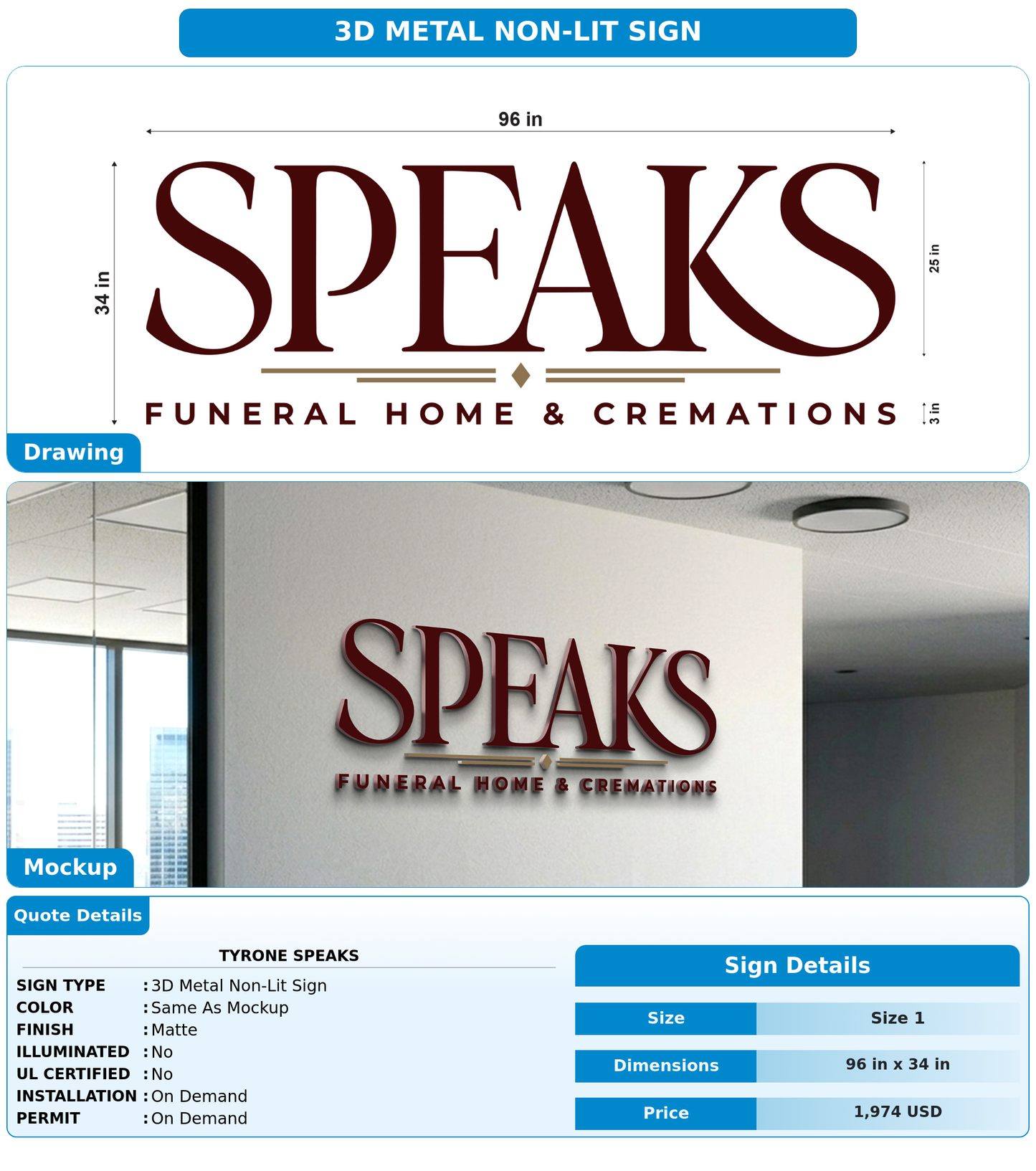 CUSTOM MOCKUP SIGN FOR Tyrone Speaks