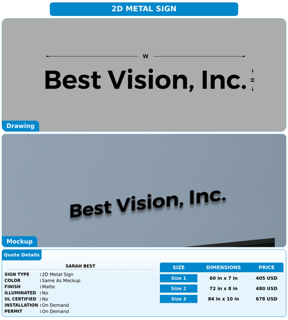 CUSTOM MOCKUP SIGN FOR Sarah  Best