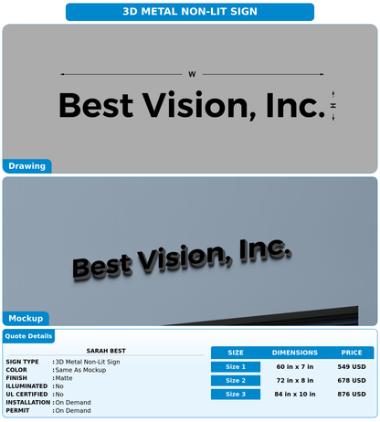 CUSTOM MOCKUP SIGN FOR Sarah  Best