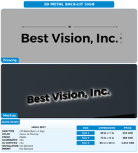 CUSTOM MOCKUP SIGN FOR Sarah  Best