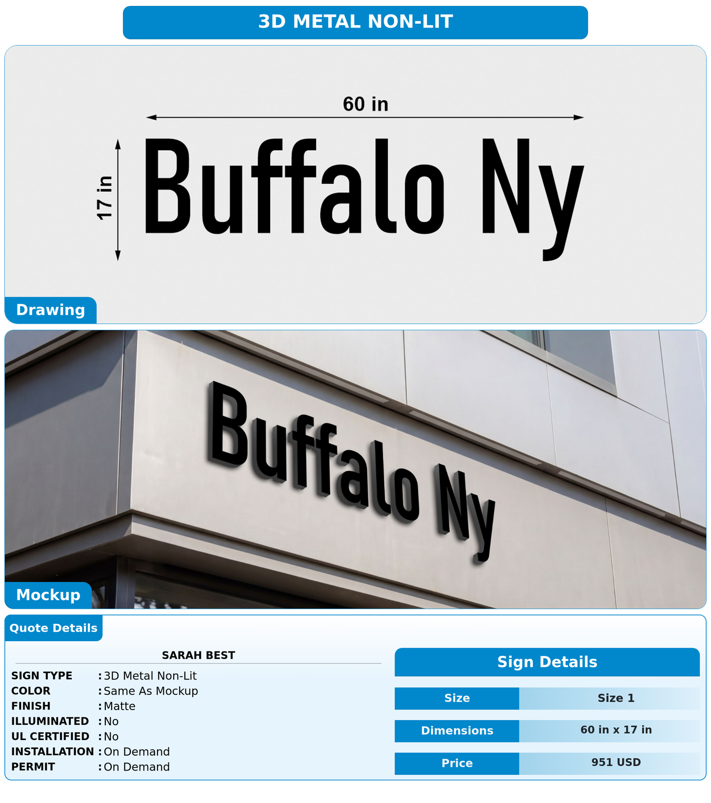 CUSTOM MOCKUP SIGN FOR Sarah  Best