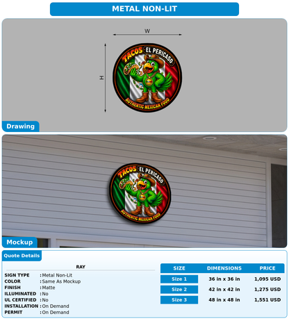 CUSTOM MOCKUP SIGN FOR Ray