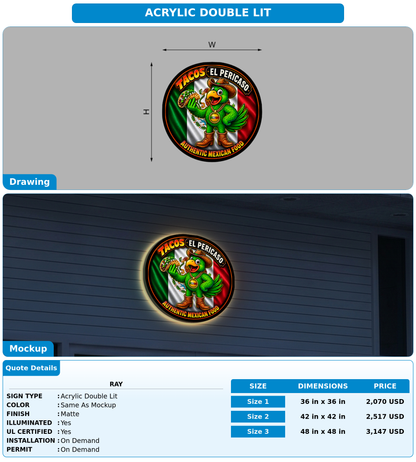CUSTOM MOCKUP SIGN FOR Ray