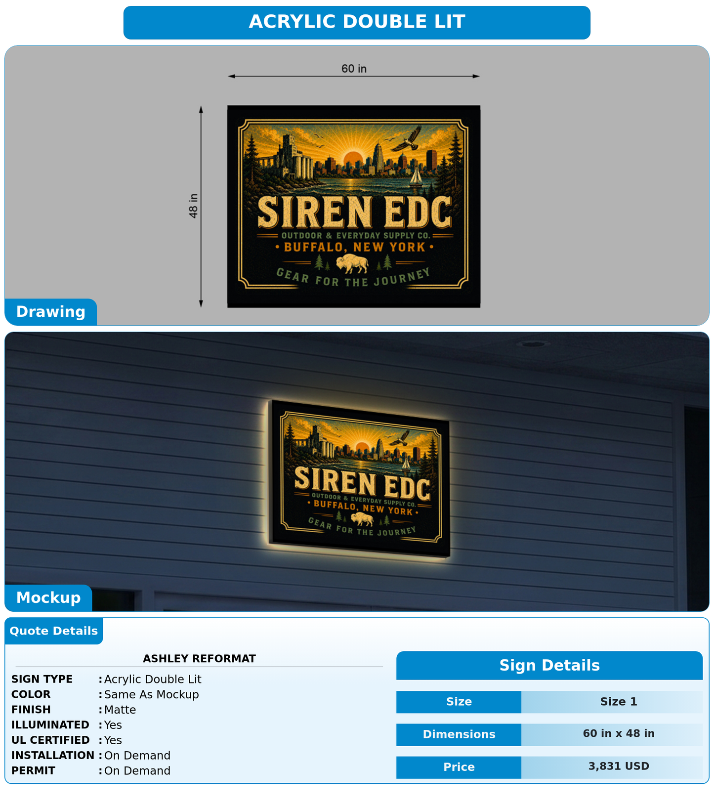 CUSTOM MOCKUP SIGN FOR Ashley Reformat