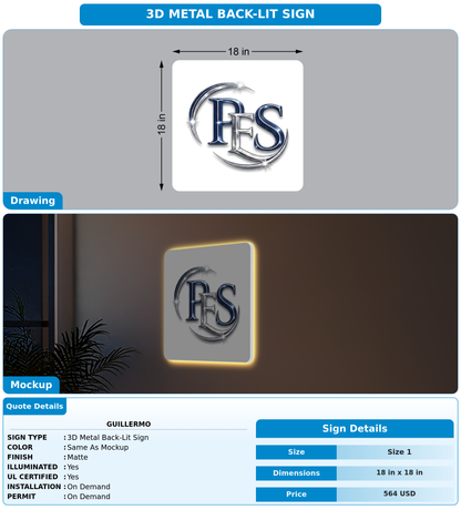 CUSTOM MOCKUP SIGN FOR Guillermo
