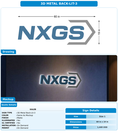 CUSTOM MOCKUP SIGN FOR Kaleb