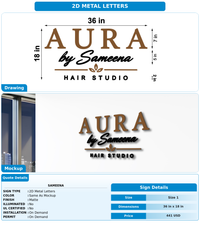 CUSTOM MOCKUP SIGN FOR Sameena
