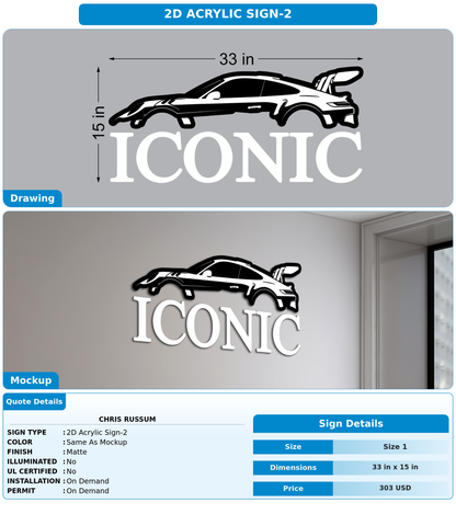 CUSTOM MOCKUP SIGN FOR Chris Russum