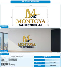 CUSTOM MOCKUP SIGN FOR Daniela Diaz Montoya