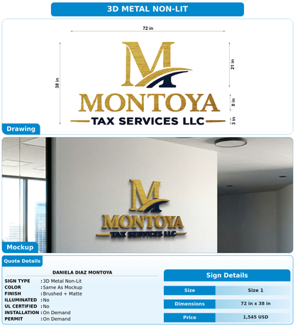 CUSTOM MOCKUP SIGN FOR Daniela Diaz Montoya