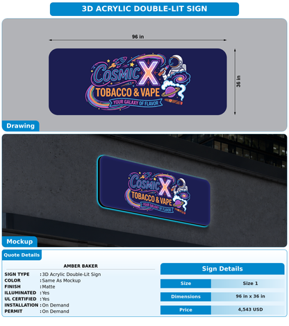 CUSTOM MOCKUP SIGN FOR Amber baker