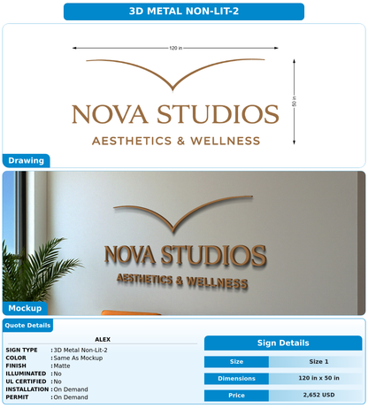 CUSTOM MOCKUP SIGN FOR Alex