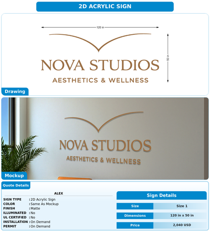 CUSTOM MOCKUP SIGN FOR Alex
