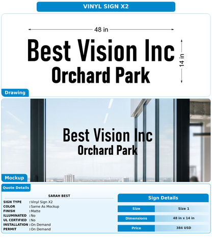 CUSTOM MOCKUP SIGN FOR Sarah  Best