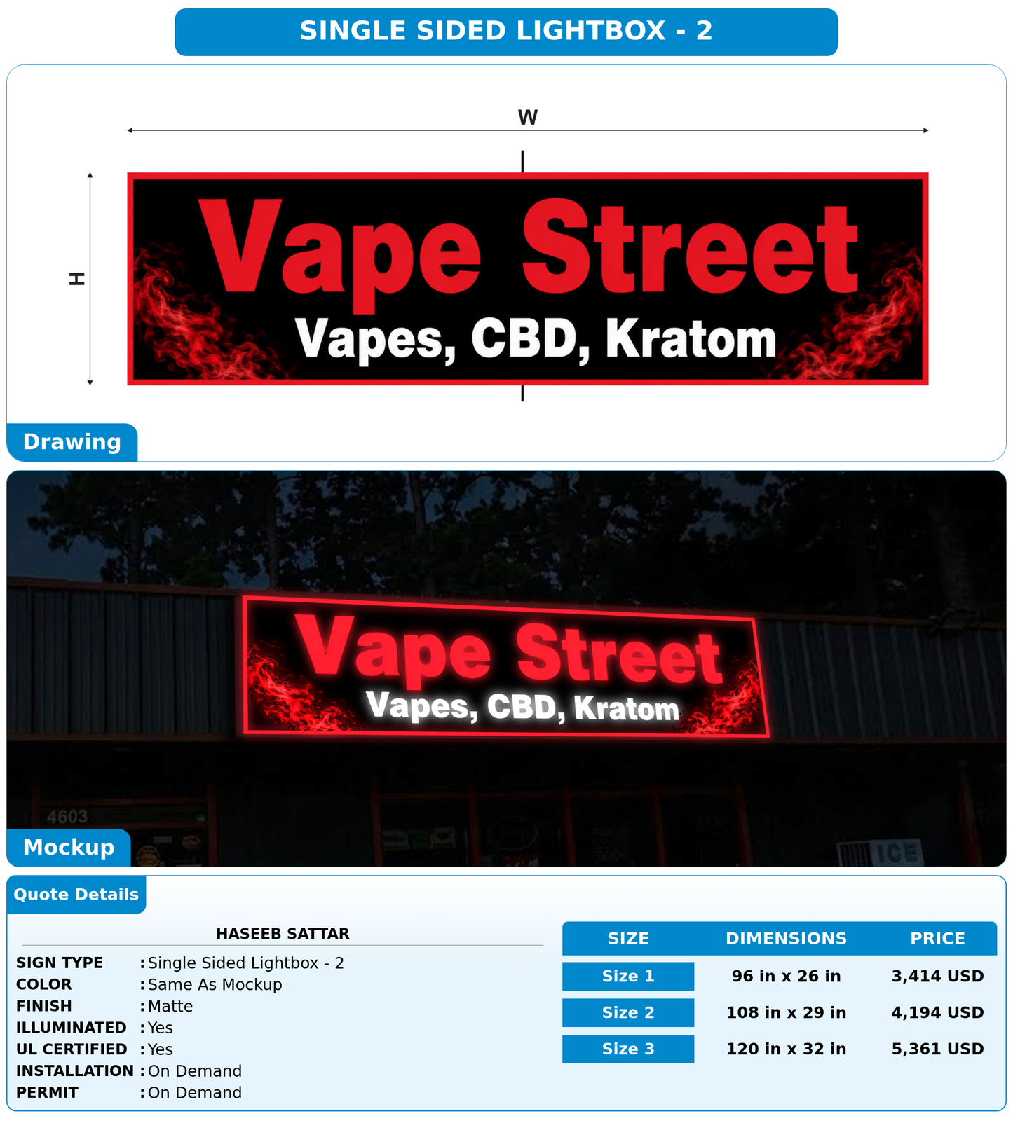 CUSTOM MOCKUP SIGN FOR Haseeb Sattar