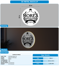 CUSTOM MOCKUP SIGN FOR CHARLES NOBLE