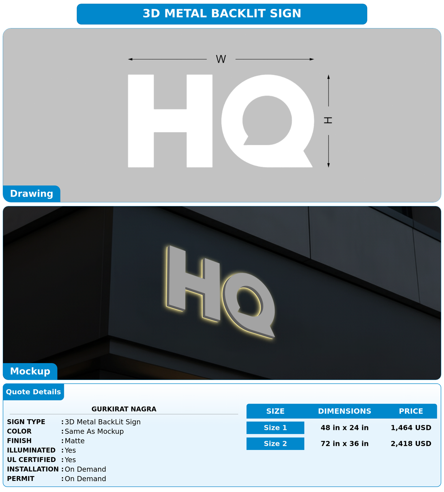 CUSTOM MOCKUP SIGN FOR Gurkirat Nagra