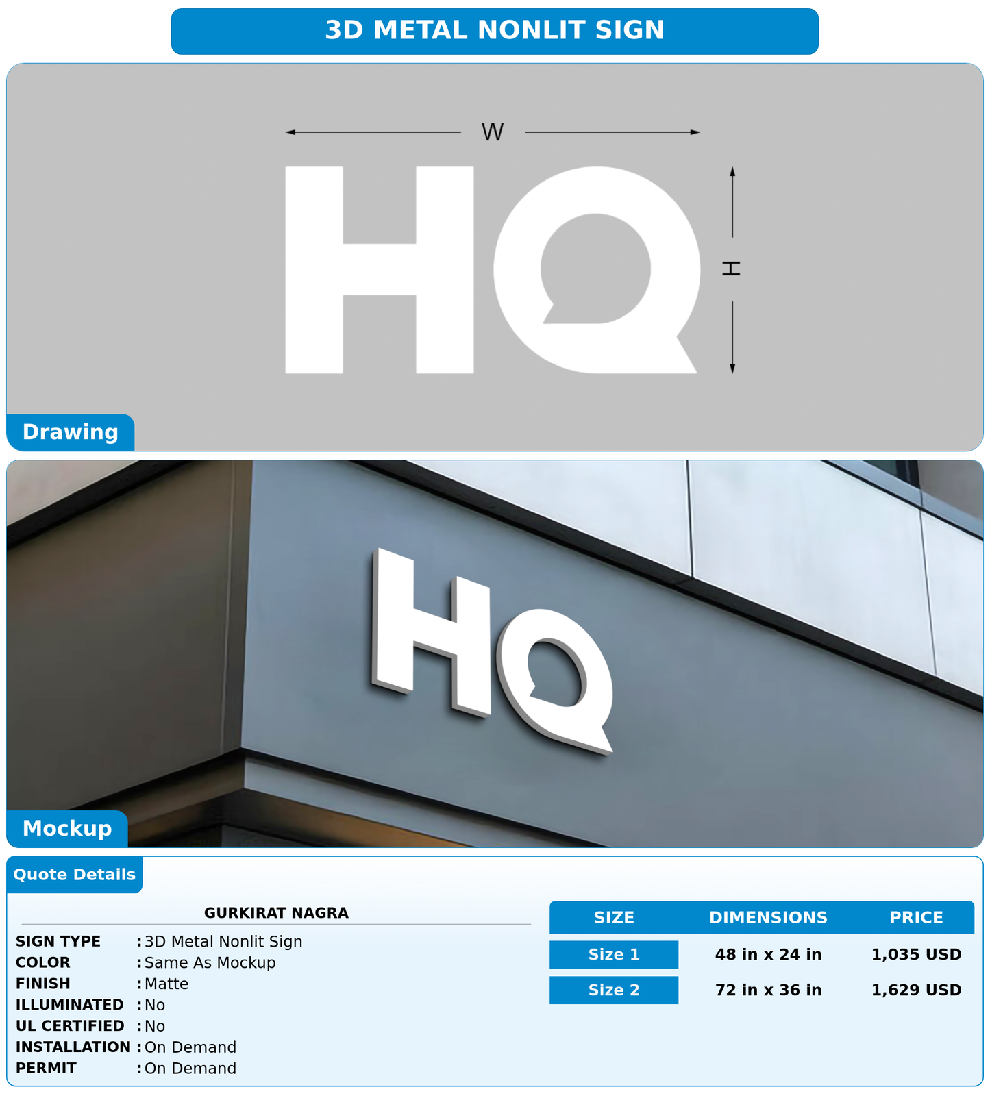 CUSTOM MOCKUP SIGN FOR Gurkirat Nagra