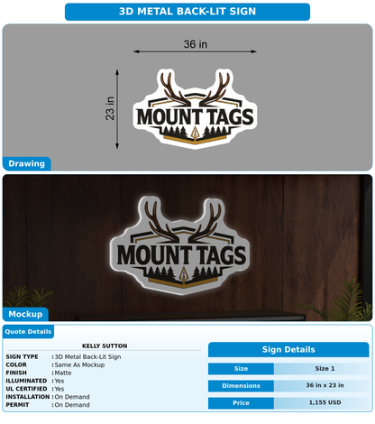 CUSTOM MOCKUP SIGN FOR Kelly Sutton