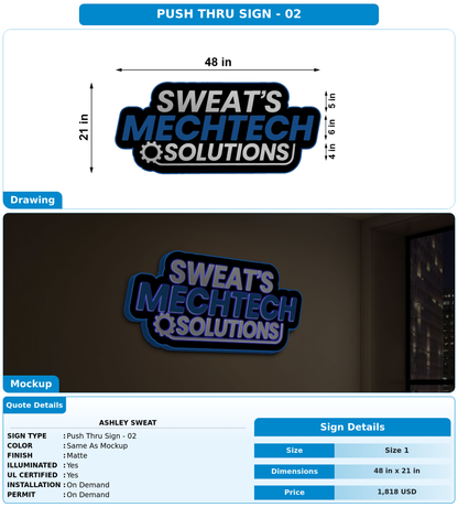 CUSTOM MOCKUP SIGN FOR Ashley Sweat