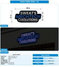 CUSTOM MOCKUP SIGN FOR Ashley Sweat