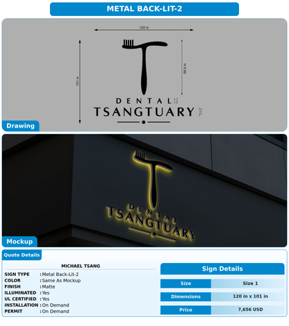 CUSTOM MOCKUP SIGN FOR Michael Tsang
