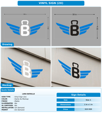 CUSTOM MOCKUP SIGN FOR Lara Bataille