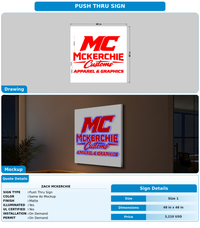 CUSTOM MOCKUP SIGN FOR Zach Mckerchie
