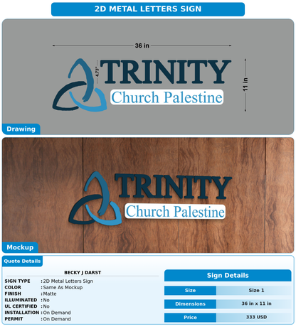CUSTOM MOCKUP SIGN FOR Becky J Darst