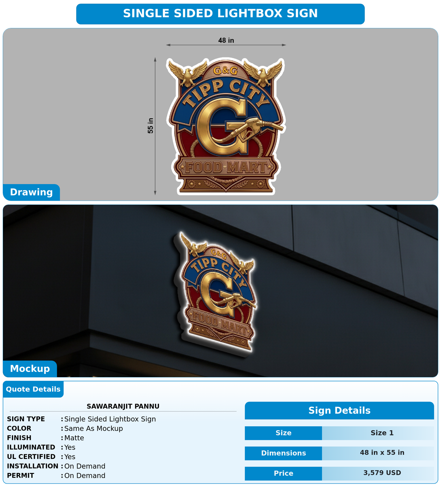 CUSTOM MOCKUP SIGN FOR Sawaranjit Pannu