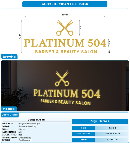 CUSTOM MOCKUP SIGN FOR Duane Parson