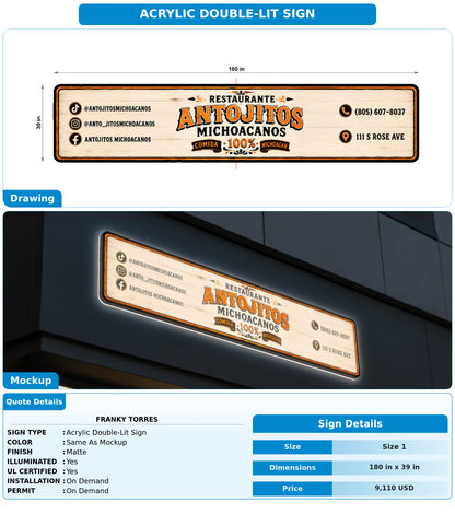 CUSTOM MOCKUP SIGN FOR franky Torres